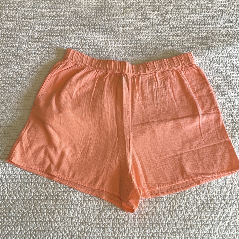 NWT Universal Thread High Waisted Coral Cotton Shorts (L) - Picture 2 of 7